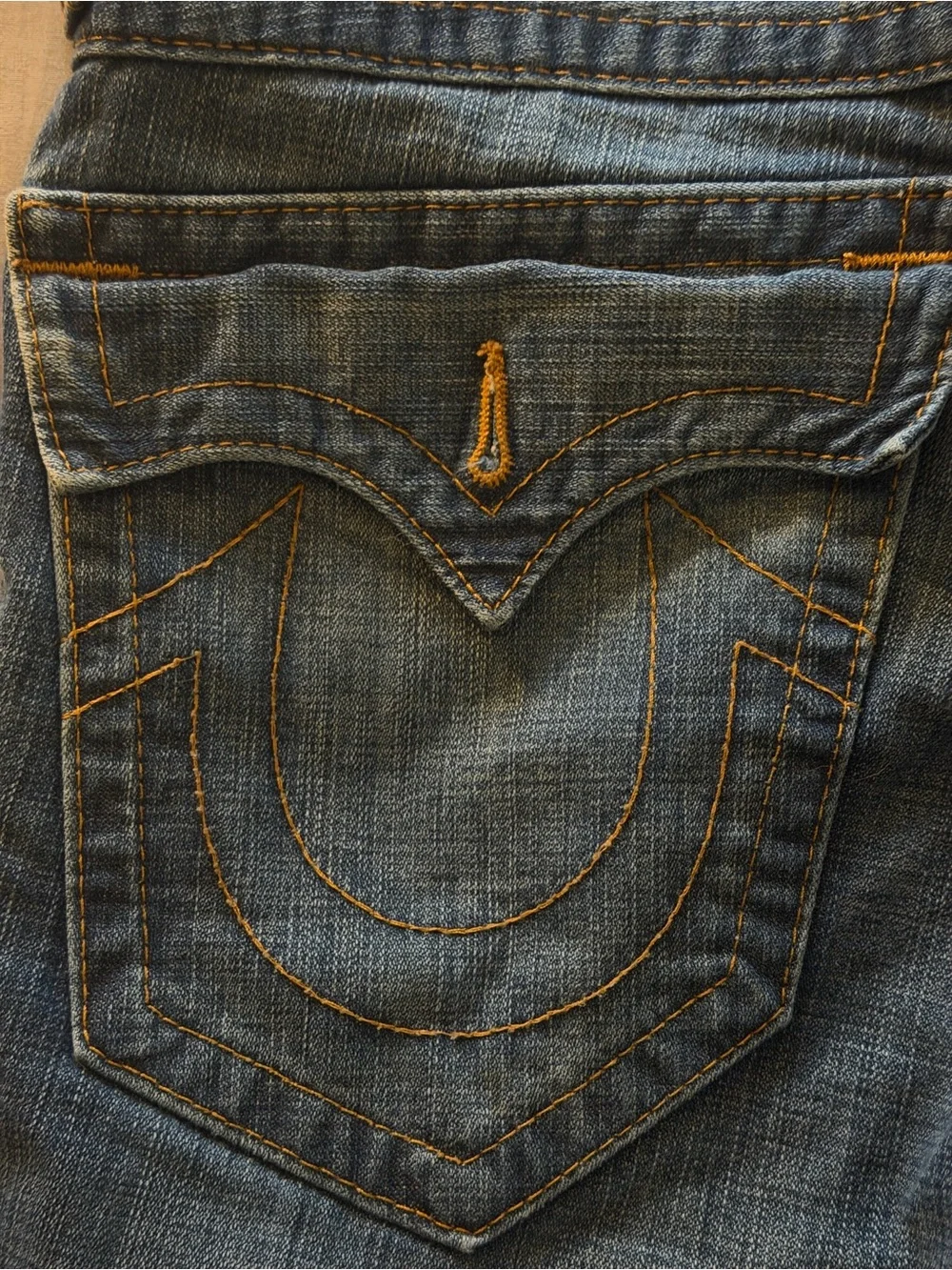 True Religion Men’s Straight Jeans - Blue Wash